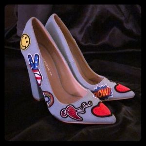 Shoe Republic LA Patchwork Pumps